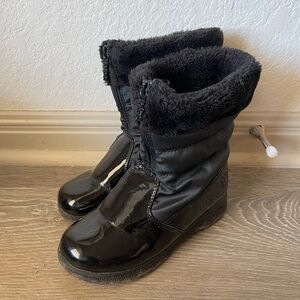 Girl's Black Winter Boots